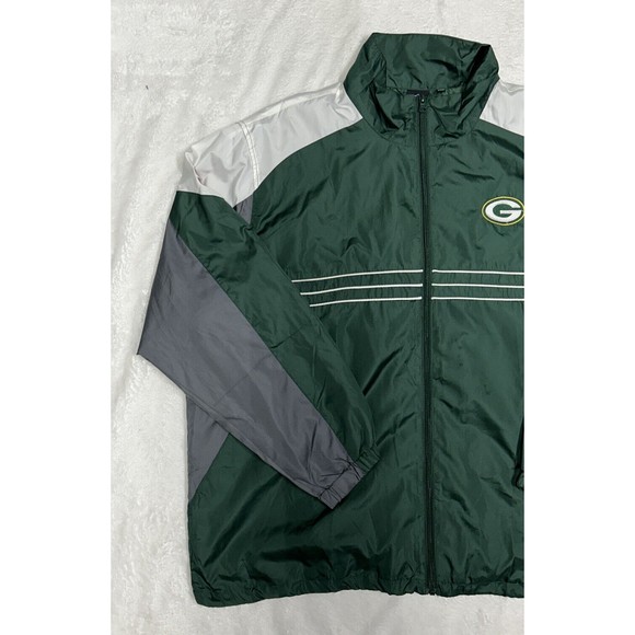 NFL Green Bay Packers SI Sports Illustrated Full Zip Windbreaker Jacket Mens 2XL - Picture 2 of 10